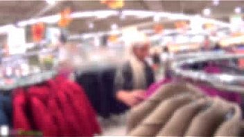 Two girls on public have sex for shopping free